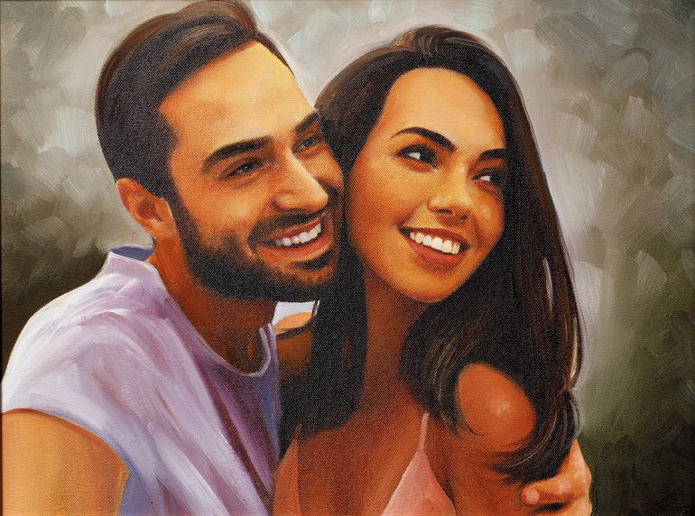 Couple Portrait - Moments in Paint