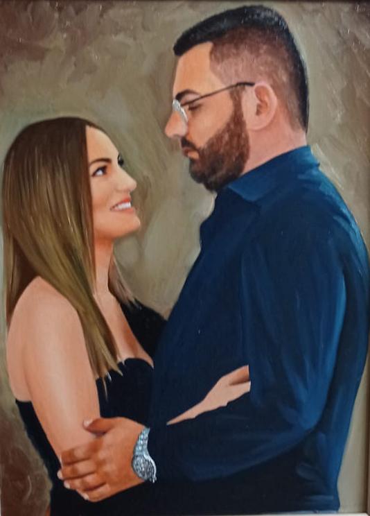 Couple Portrait - Moments in Paint